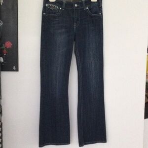 Jeans by V blue size 11/12 machine washable color blue #202